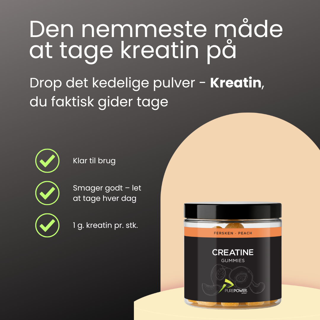 Creatine Gummies Peach 60 stk.