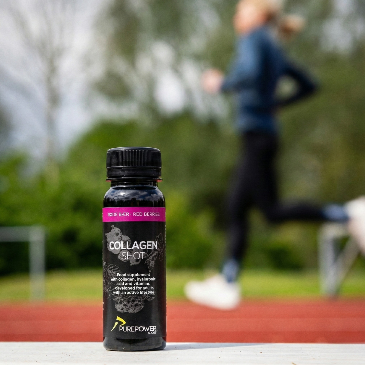 Collagen Shot Rødebær - 12 shots