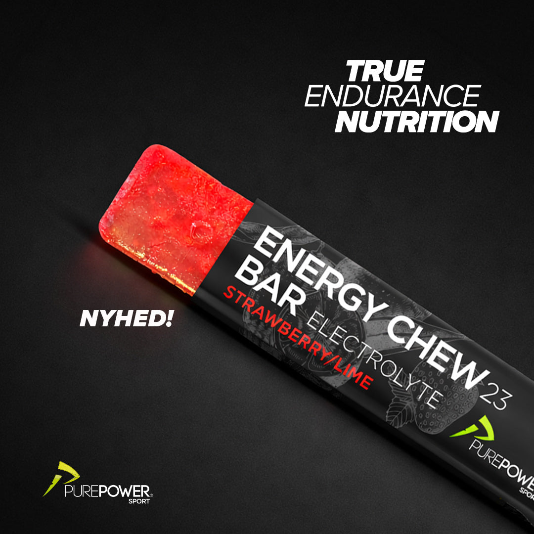 Energy Chew Bar Elektrolyt Jordbær/Lime 30 g