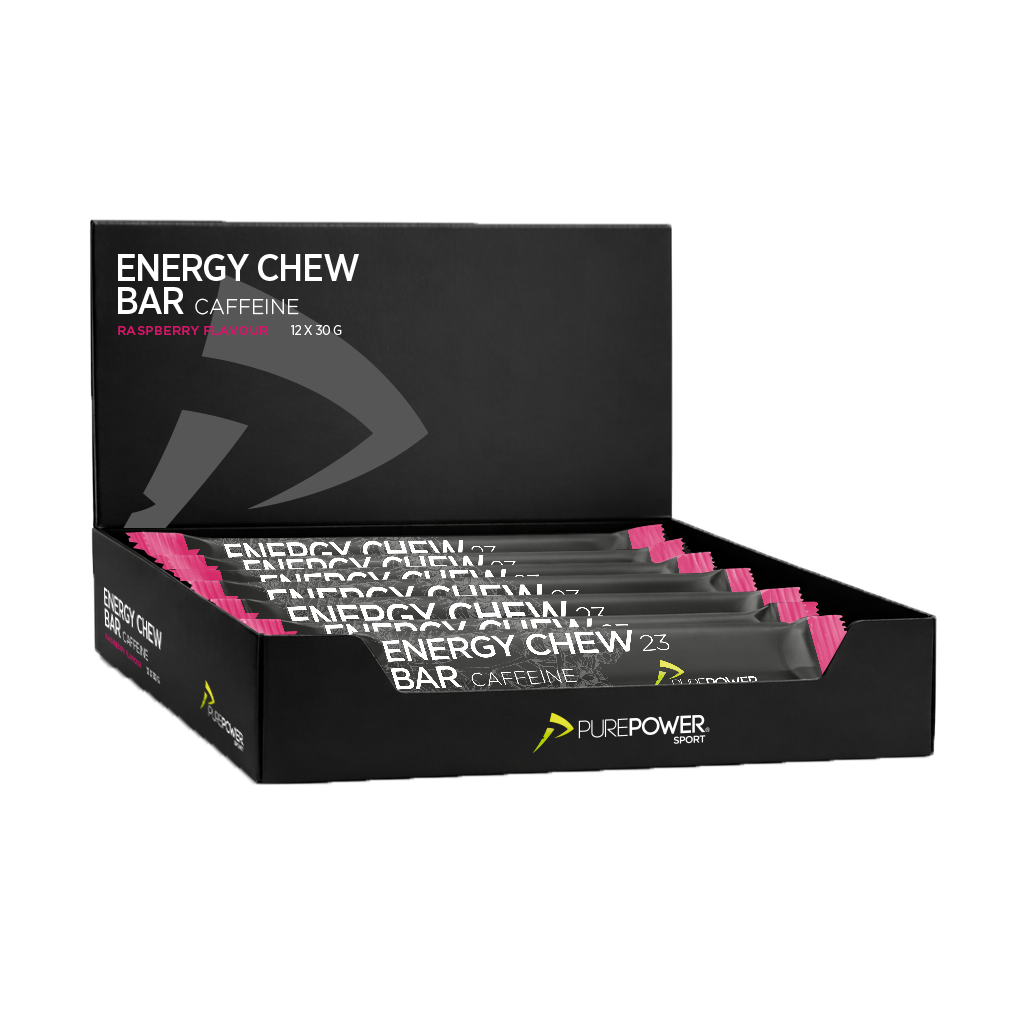 Energy Chew Bar Koffein Raspberry 12 x 30 g