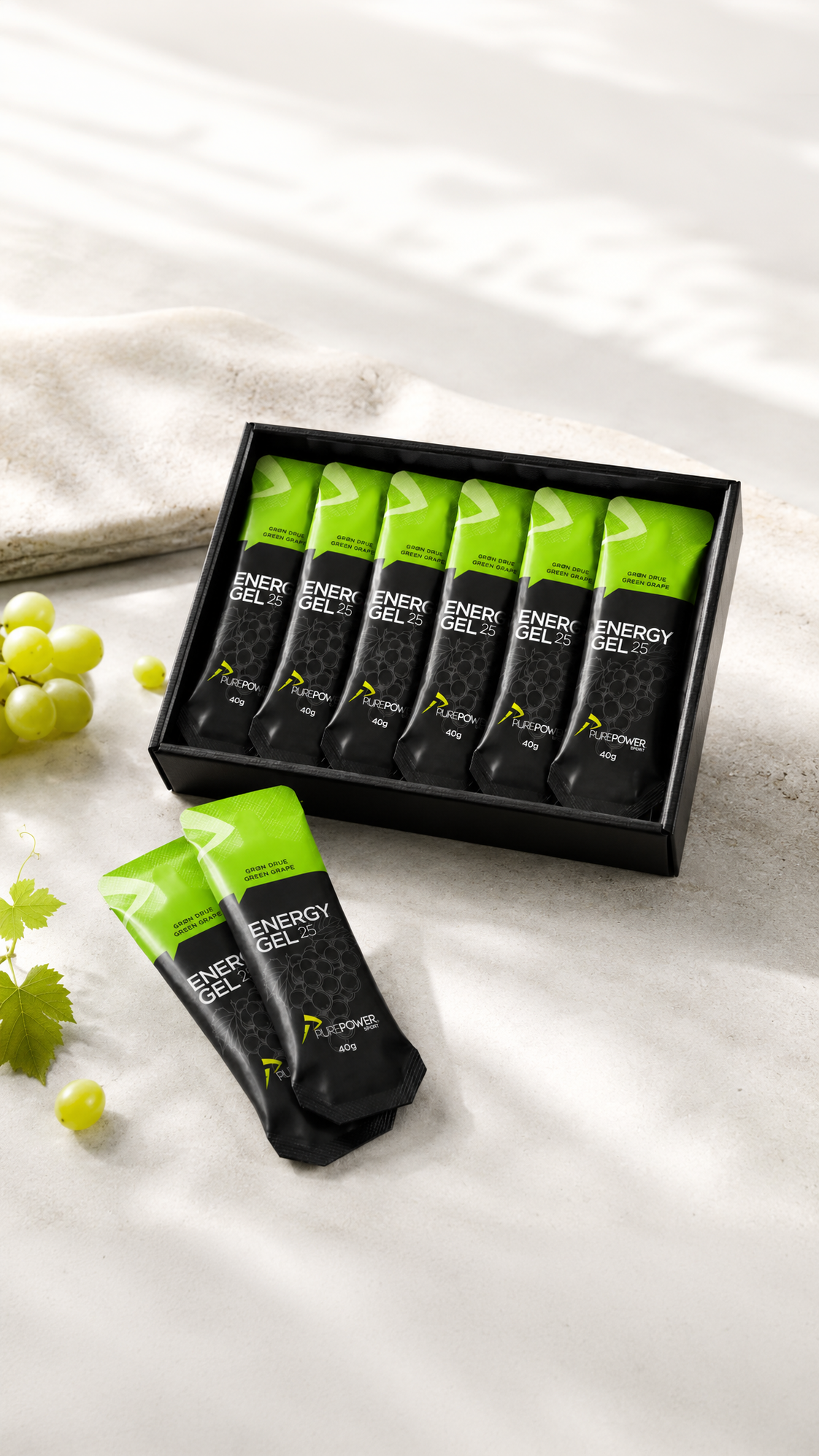 Energy Gel Grøn Drue 12 x 40 g