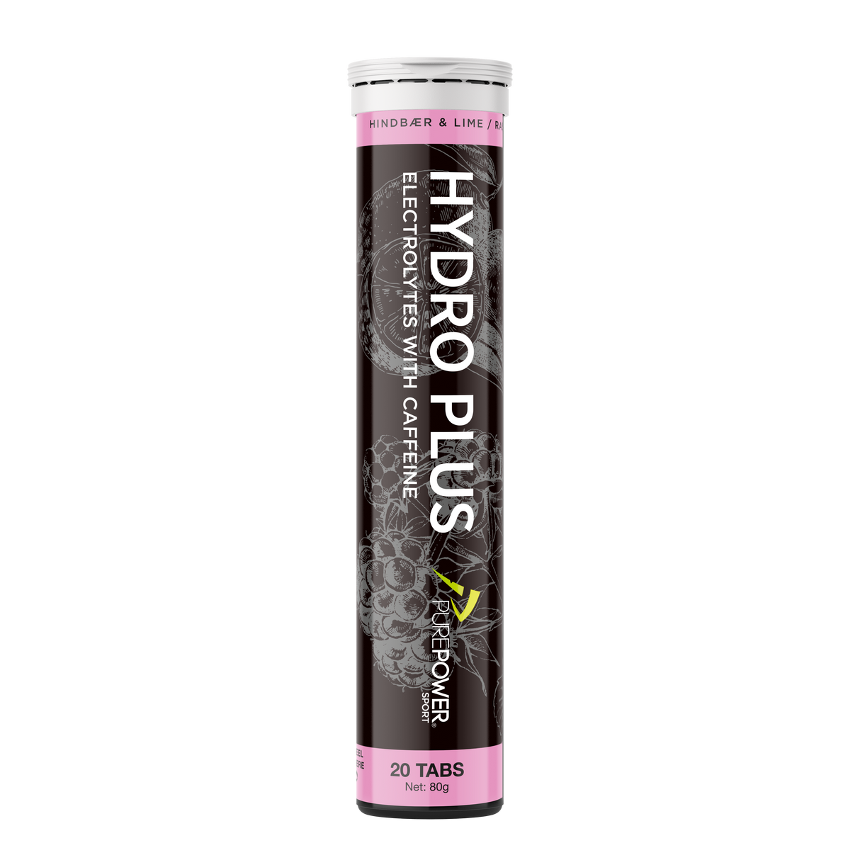 Hydro Plus Hindbær/Lime 20 tabs