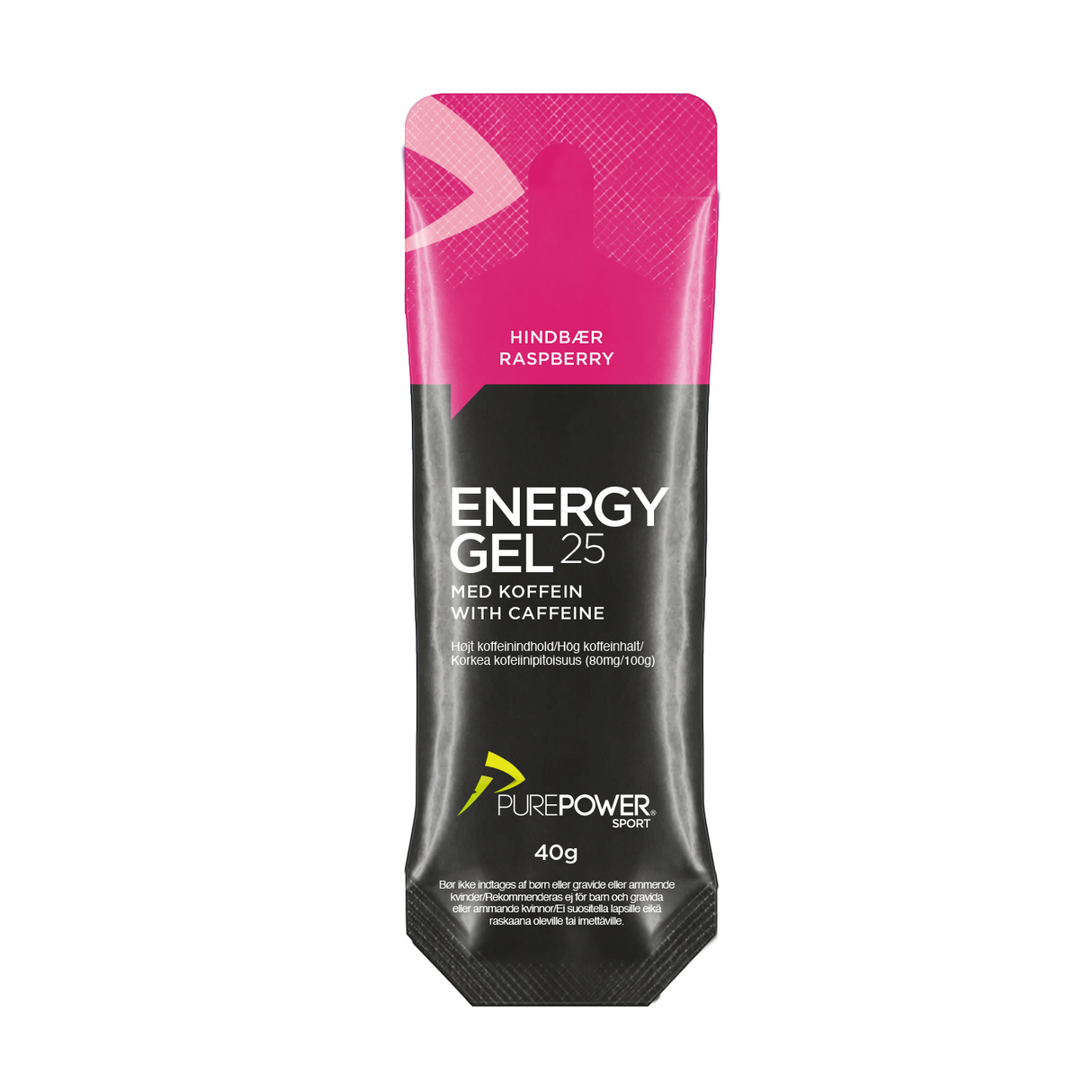 Energy Gel Koffein Hindbær 40 g