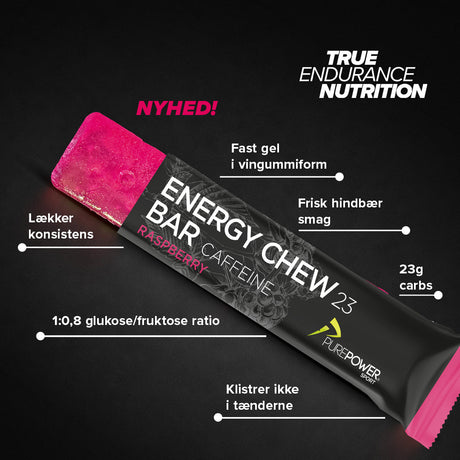 Energy Chew Bar Koffein Raspberry 30 g