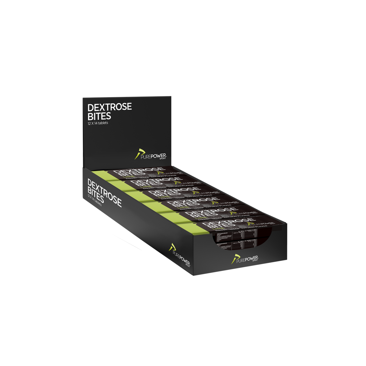 Dextrose Bites Lime 12 x 14 stk