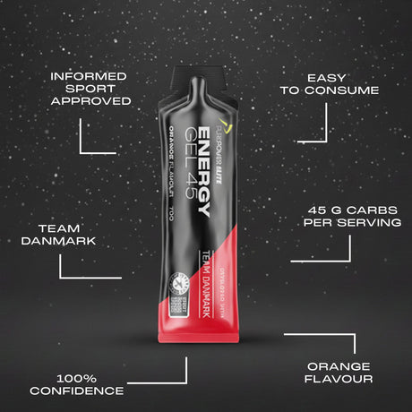 Elite Energy Gel 45 Appelsin