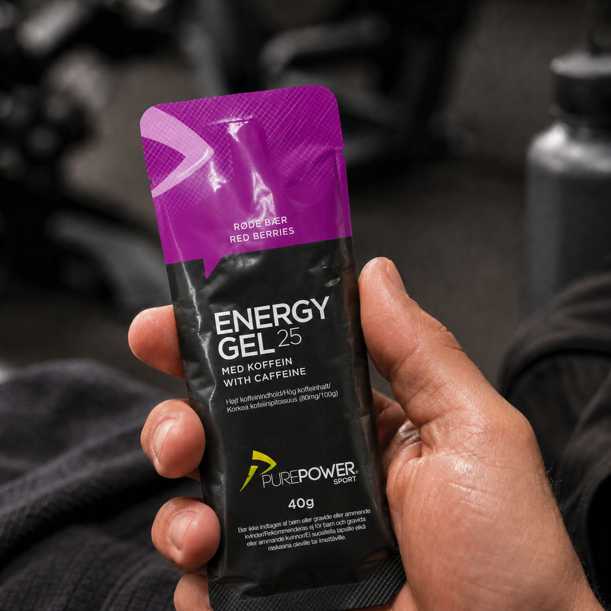 Energy Gel Koffein Røde Bær 40 g