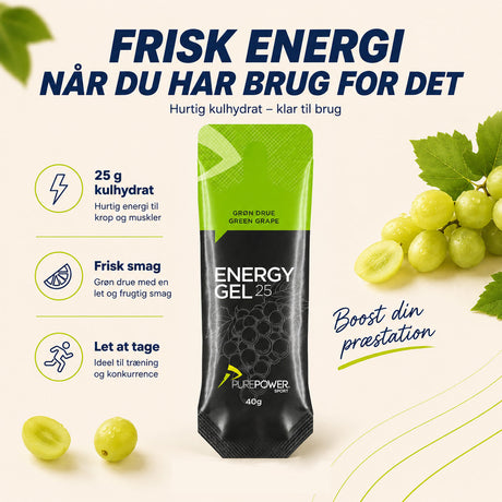 Energy Gel Grøn Drue 40 g