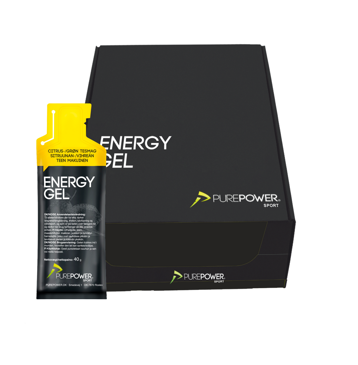 Energy Gel Citrus-/Grøn Te 12x40 g