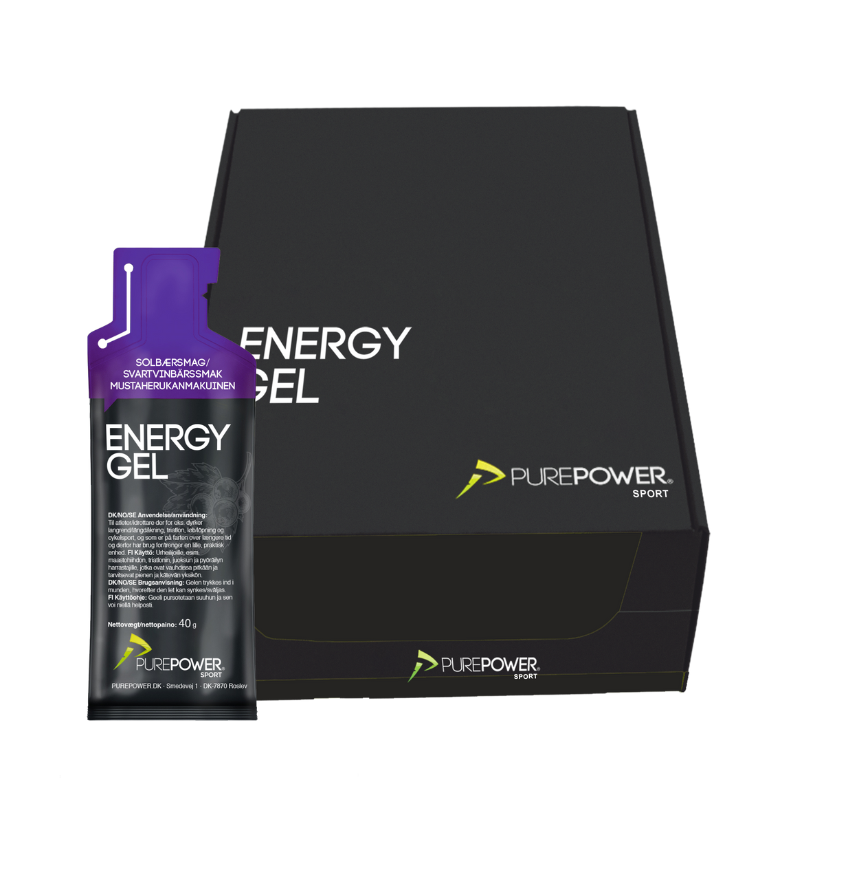 Energy Gel Solbær 12x40 g