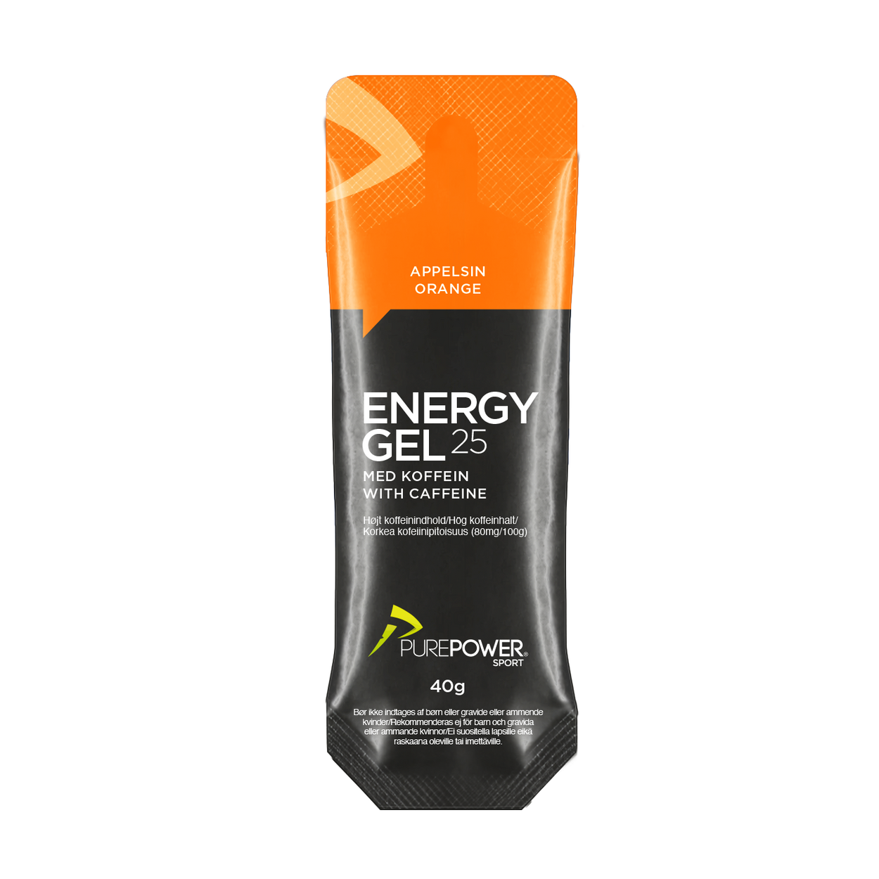 Energy Gel Koffein Appelsin 40 g