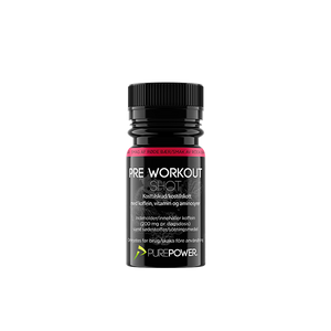 Pre-Workout shot (PWO) Røde bær 60ml