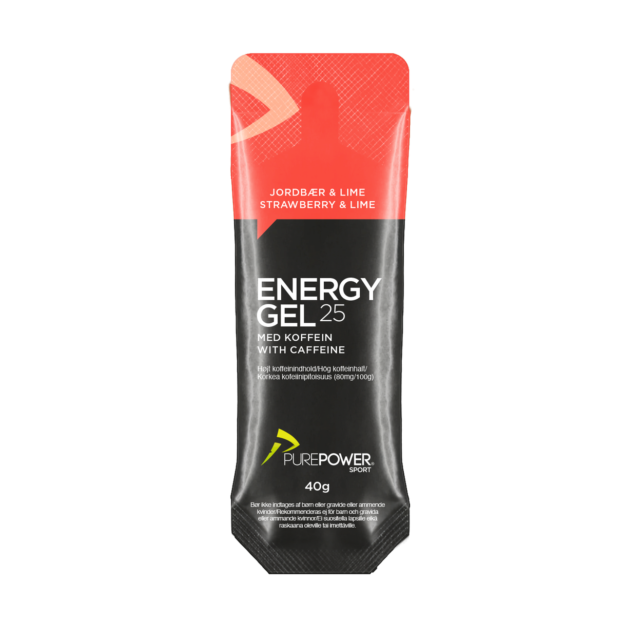 Energy Gel Koffein Jordbær/Lime 40 g